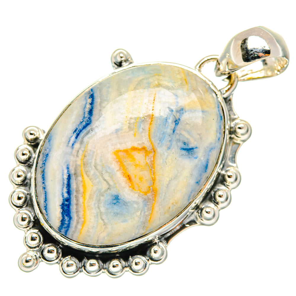 Blue Scheelite Pendants handcrafted by Anasilvercos - PD29477 - Photo 2