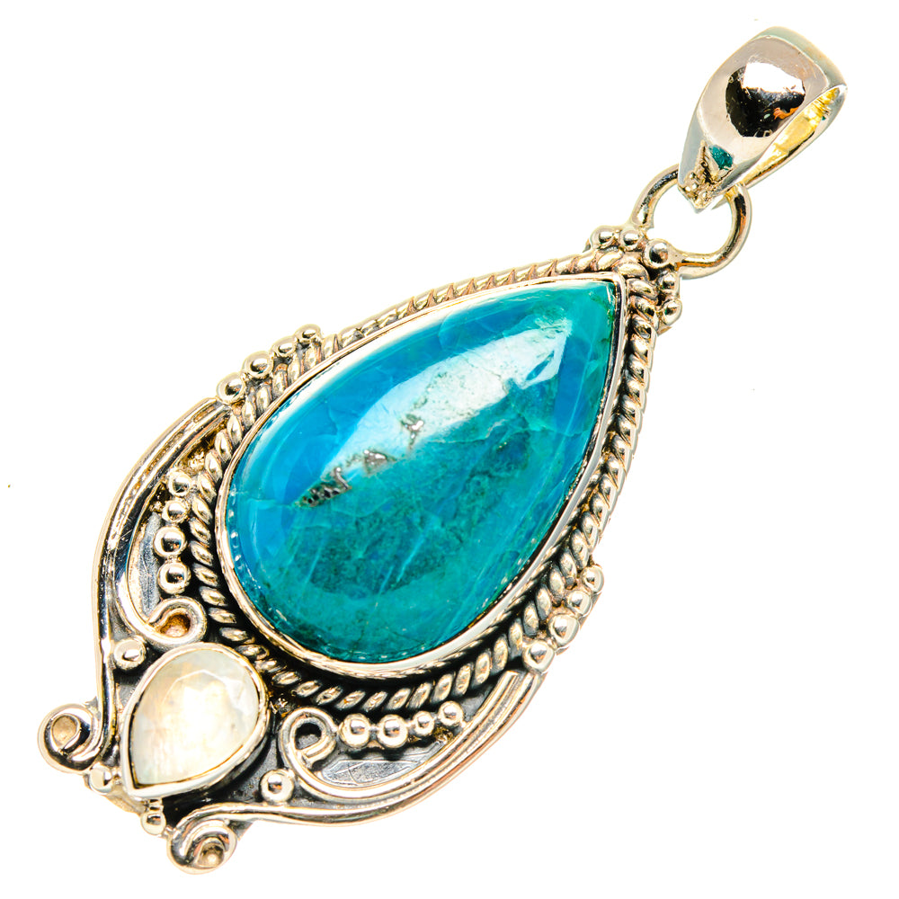 Chrysocolla Pendants handcrafted by Anasilvercos - PD29492 - Photo 2