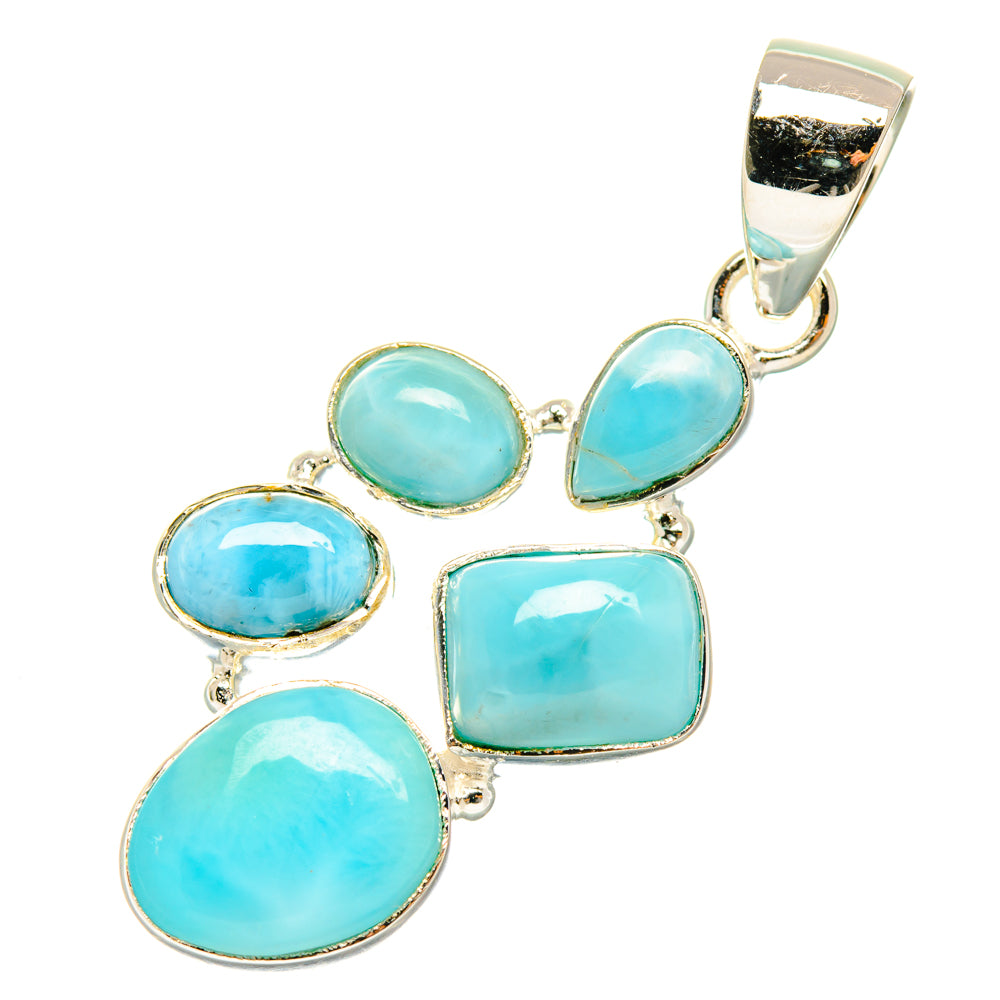 Larimar Pendants handcrafted by Anasilvercos - PD29498 - Photo 2