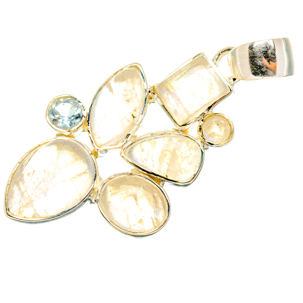 Rainbow Moonstone Pendants handcrafted by Anasilvercos - PD29510 - Photo 2