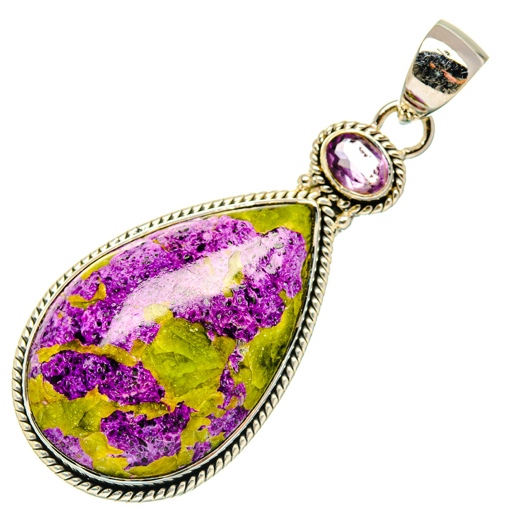 Atlantisite, Amethyst Pendants handcrafted by Anasilvercos - PD29529 - Photo 2