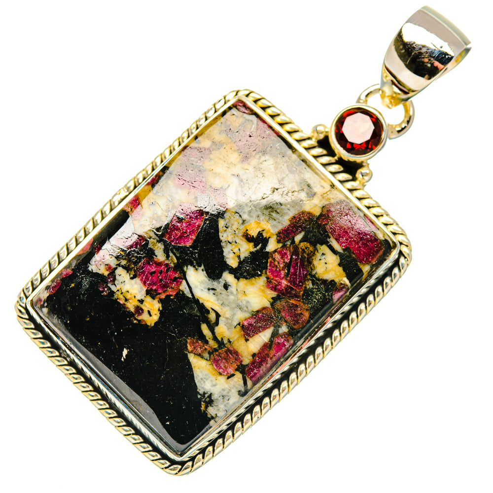 Russian Eudialyte, Garnet Pendants handcrafted by Anasilvercos - PD29546 - Photo 2