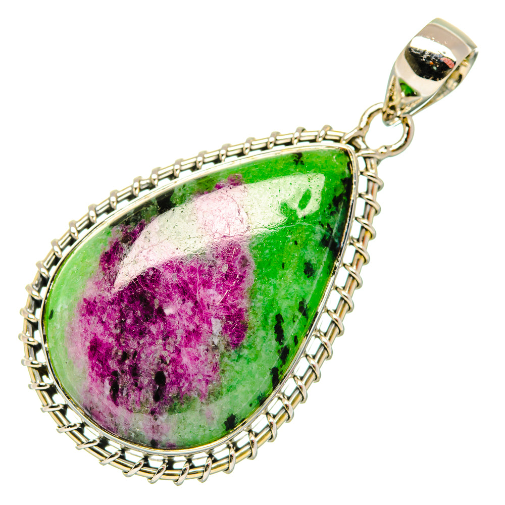 Ruby Zoisite, Garnet Pendants handcrafted by Anasilvercos - PD29549 - Photo 2