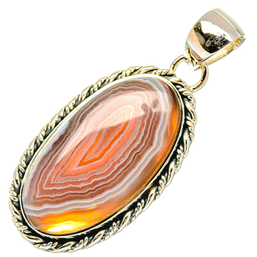 Botswana Agate Pendants handcrafted by Anasilvercos - PD29562 - Photo 2