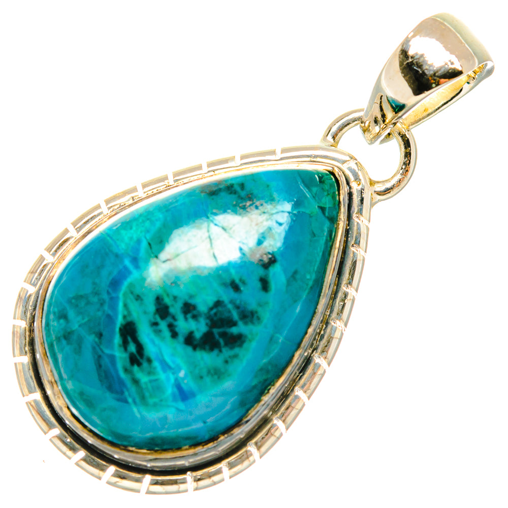 Chrysocolla Pendants handcrafted by Anasilvercos - PD29618 - Photo 2