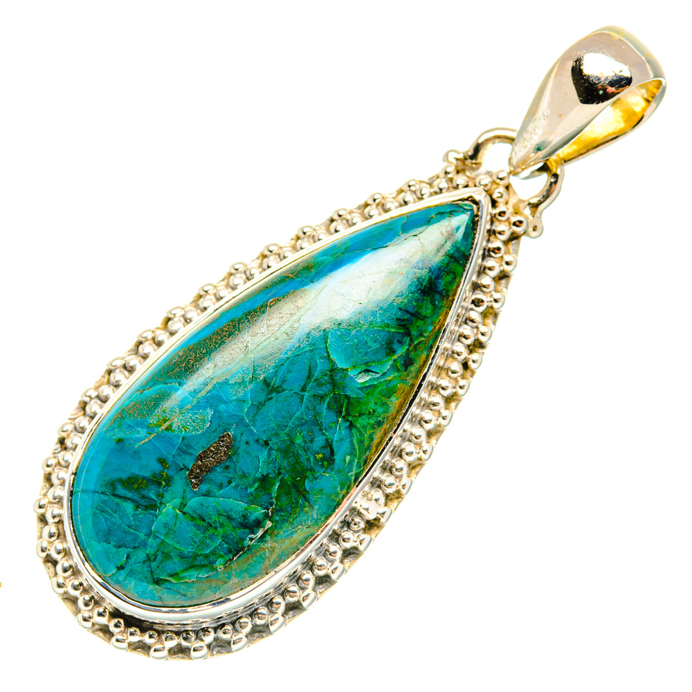 Chrysocolla Pendants handcrafted by Anasilvercos - PD29621 - Photo 2
