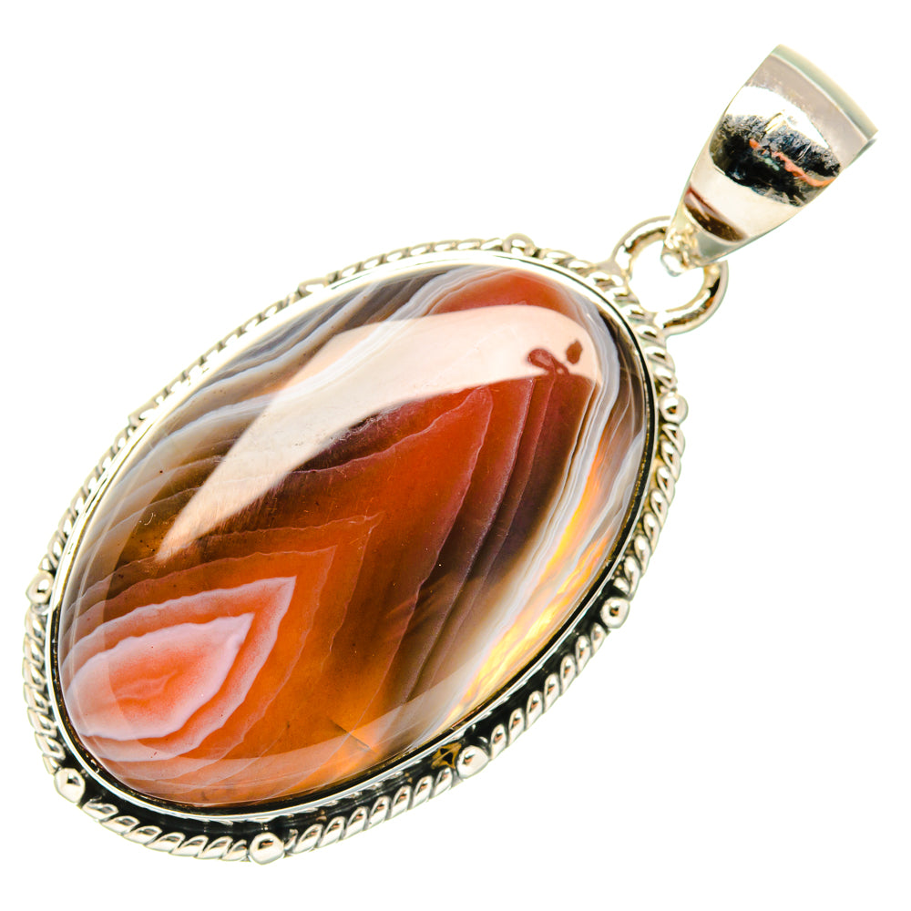 Botswana Agate Pendants handcrafted by Anasilvercos - PD29626 - Photo 2