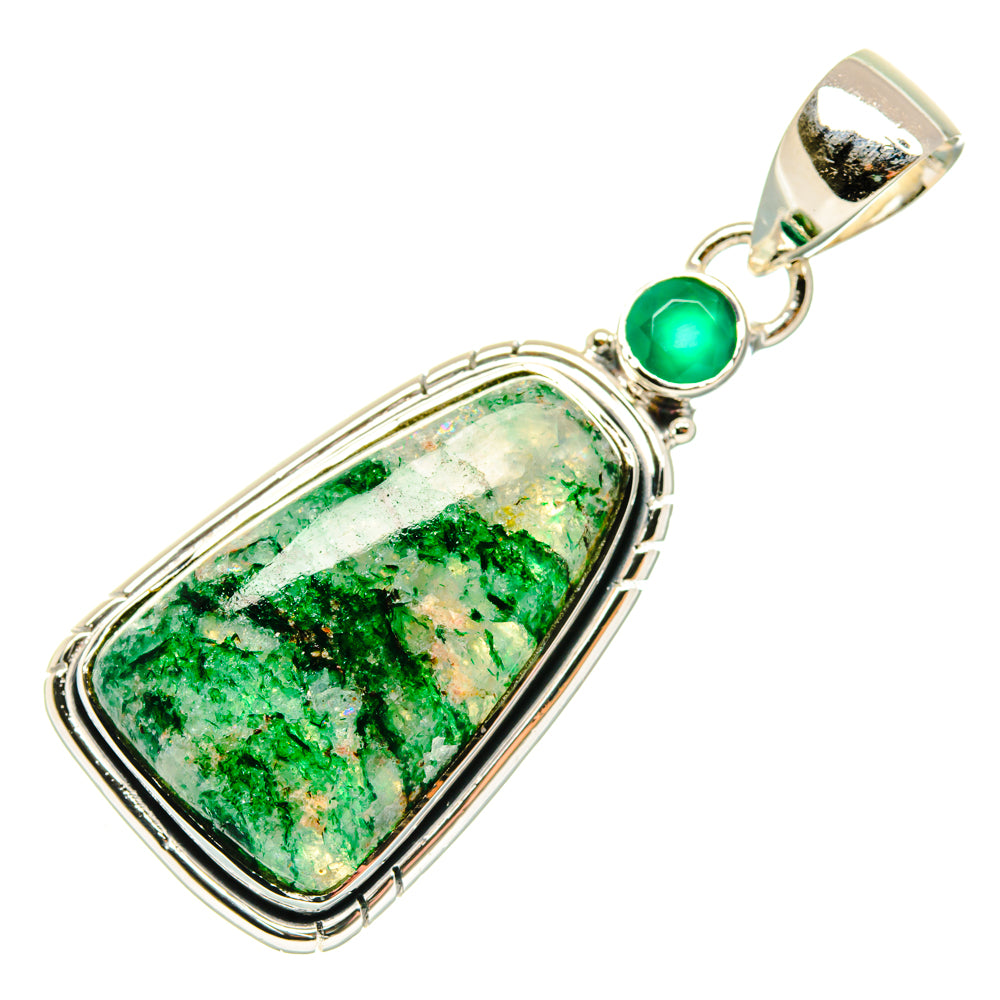 Green Aventurine, Green Onyx Pendants handcrafted by Anasilvercos - PD29631 - Photo 2