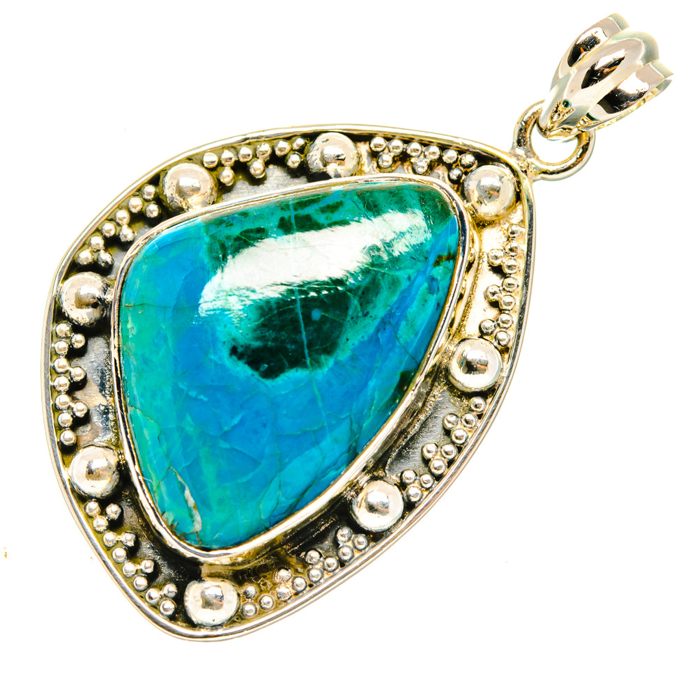 Chrysocolla Pendants handcrafted by Anasilvercos - PD29644 - Photo 2