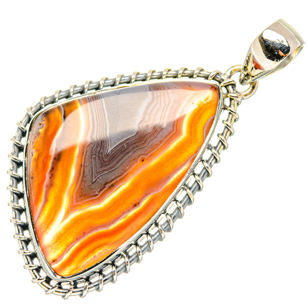 Botswana Agate Pendants handcrafted by Anasilvercos - PD29673 - Photo 2