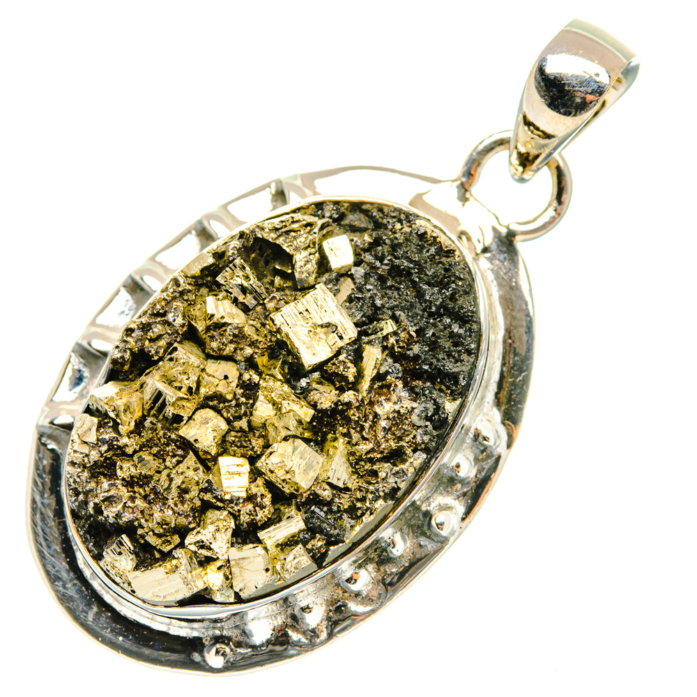 Pyrite Pendants handcrafted by Anasilvercos - PD29681 - Photo 2
