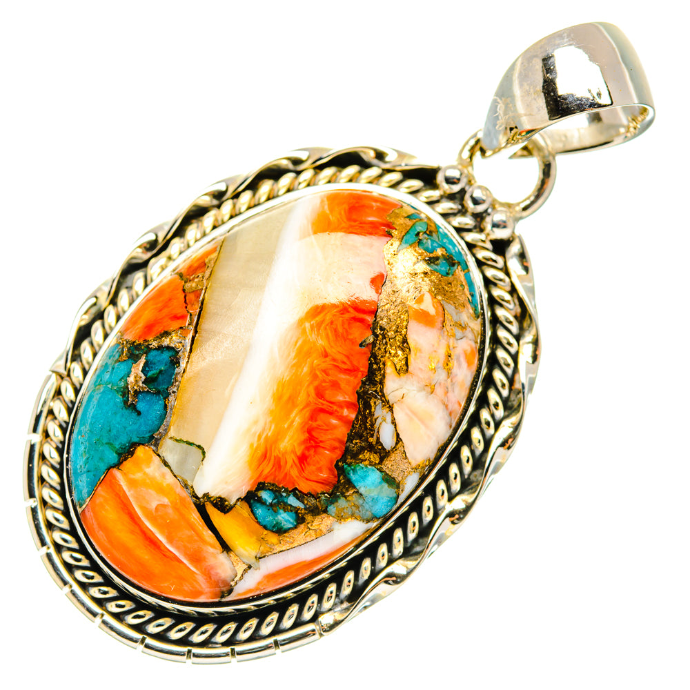 Spiny Oyster Turquoise Pendants handcrafted by Anasilvercos - PD29686 - Photo 2