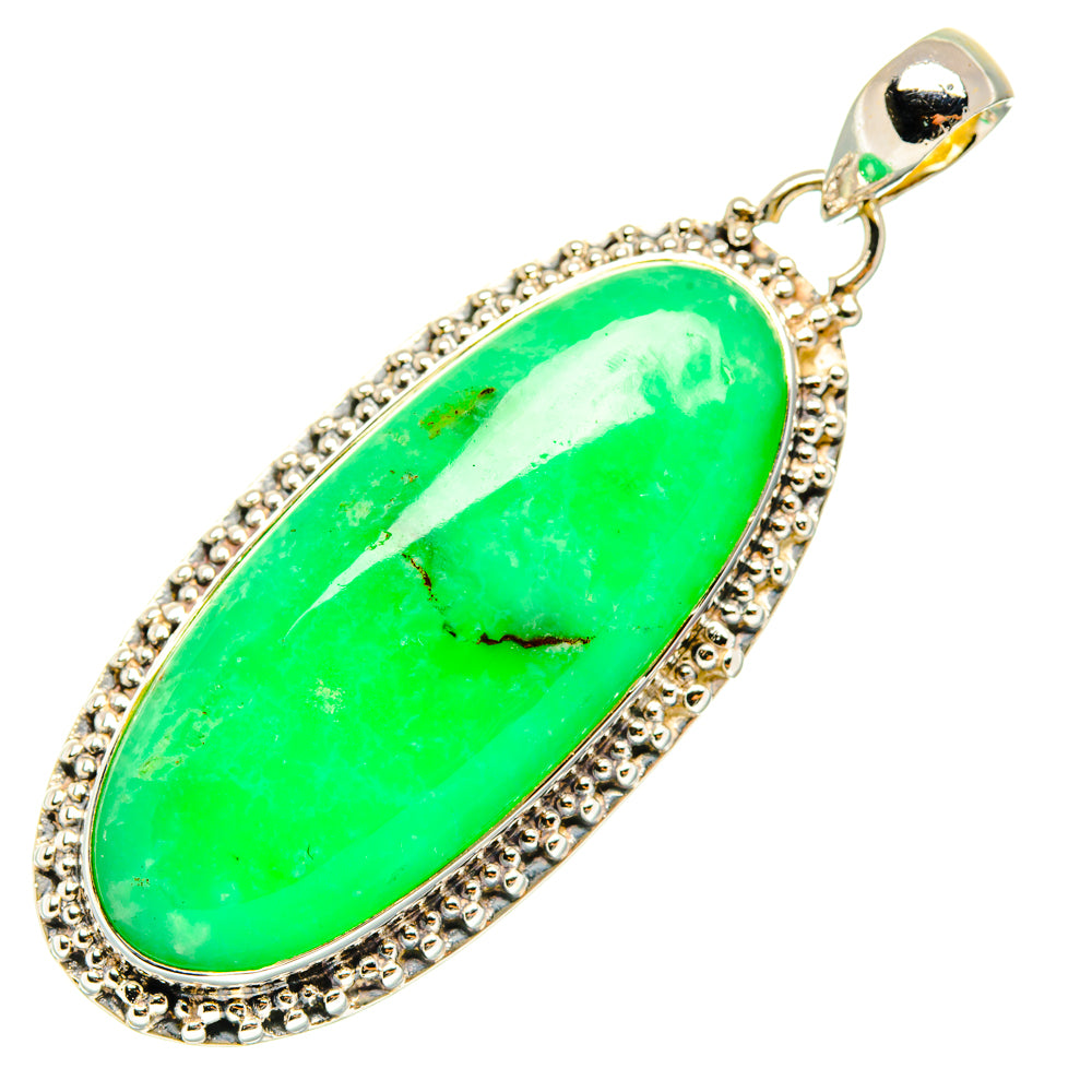 Chrysoprase Pendants handcrafted by Anasilvercos - PD29708 - Photo 2