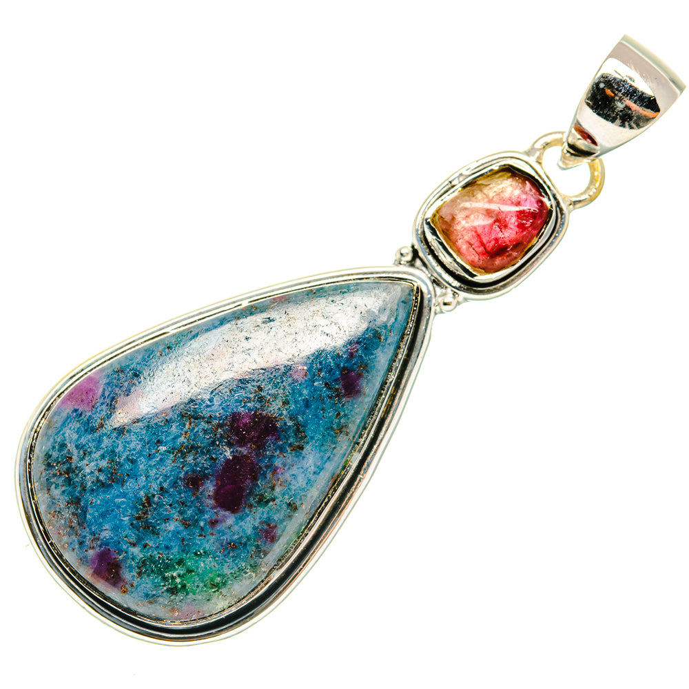 Ruby Fuchsite Pendants handcrafted by Anasilvercos - PD29726 - Photo 2