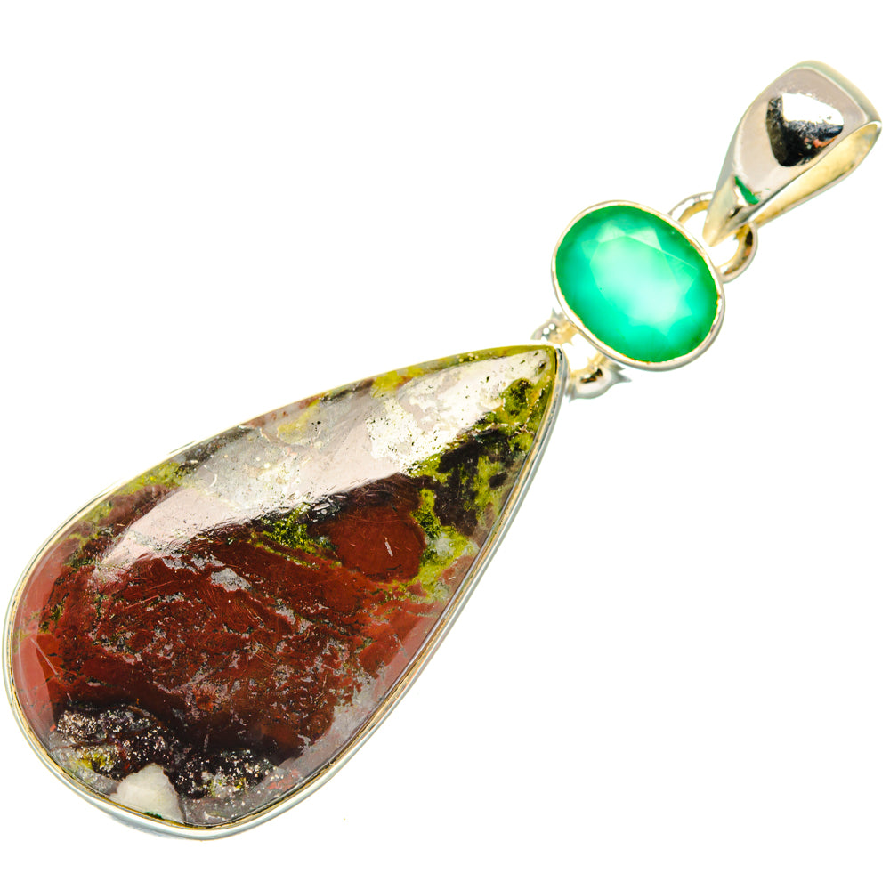 Dragon's Blood Stone Pendants handcrafted by Anasilvercos - PD29727 - Photo 2