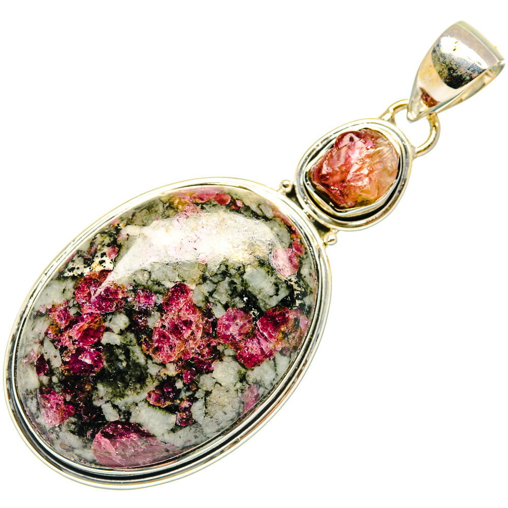 Russian Eudialyte Pendants handcrafted by Anasilvercos - PD29732 - Photo 2