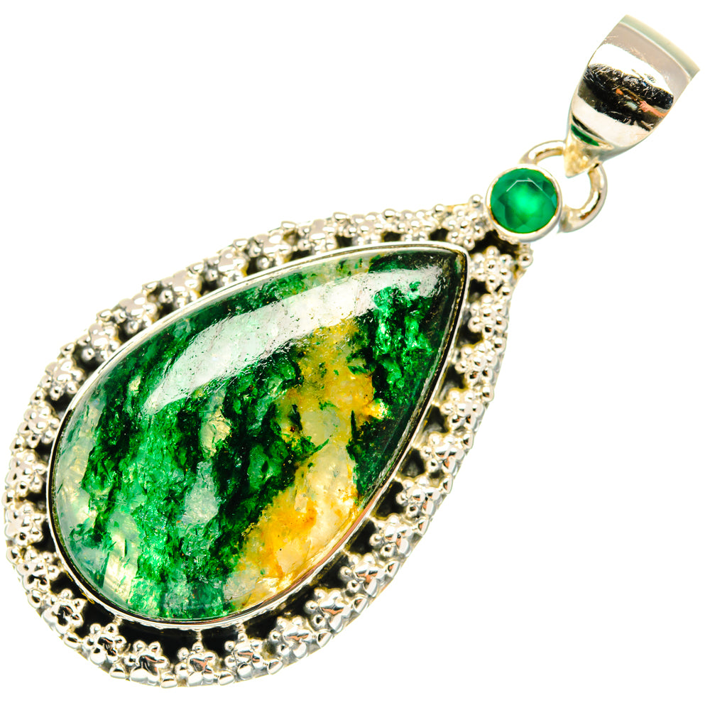 Green Aventurine Pendants handcrafted by Anasilvercos - PD29734 - Photo 2