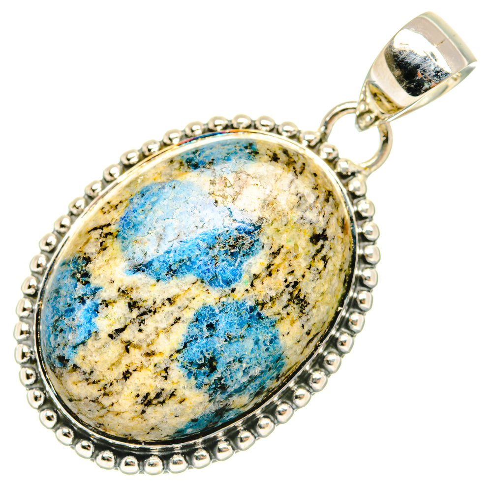 K2 Blue Azurite Pendants handcrafted by Anasilvercos - PD29742 - Photo 2