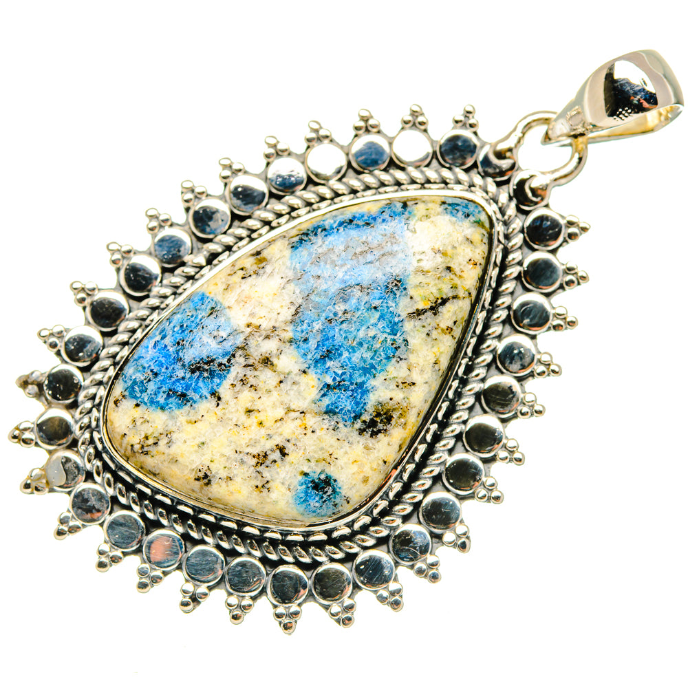K2 Blue Azurite Pendants handcrafted by Anasilvercos - PD29750 - Photo 2