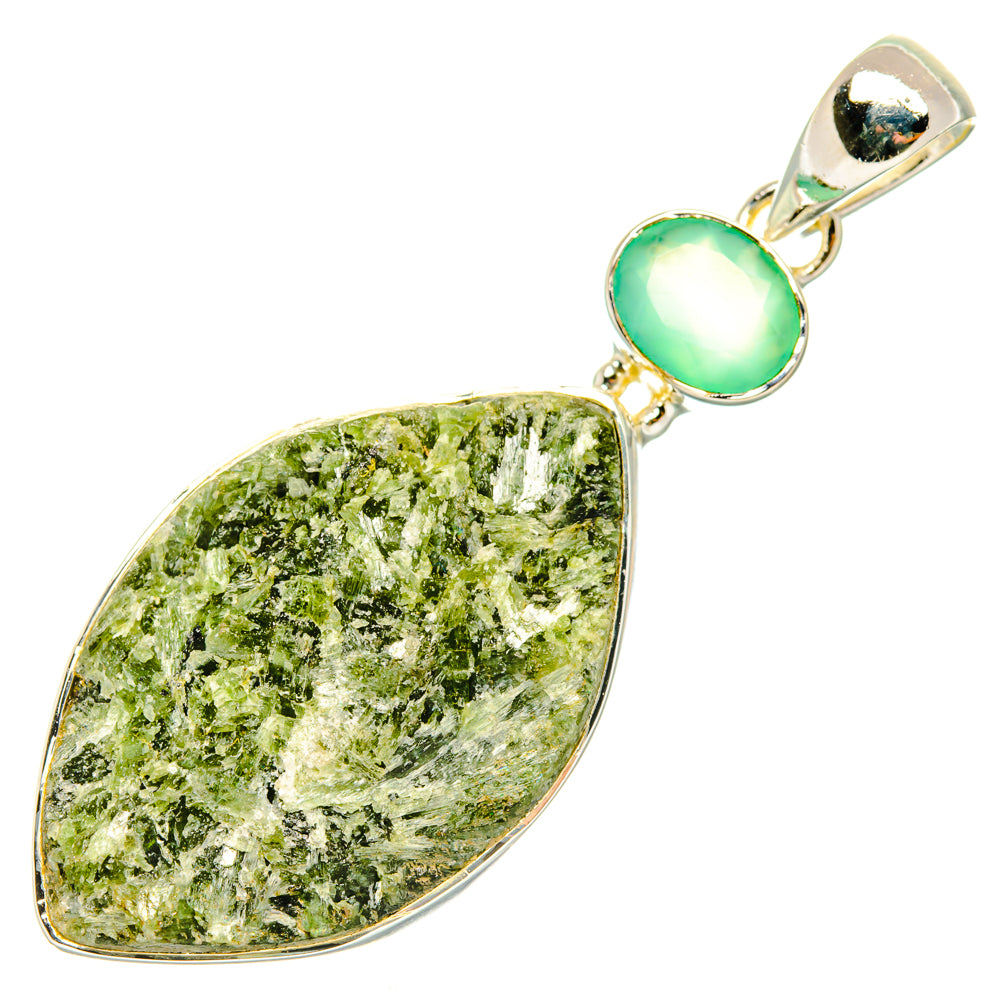 Green Fuchsite Pendants handcrafted by Anasilvercos - PD29755 - Photo 2