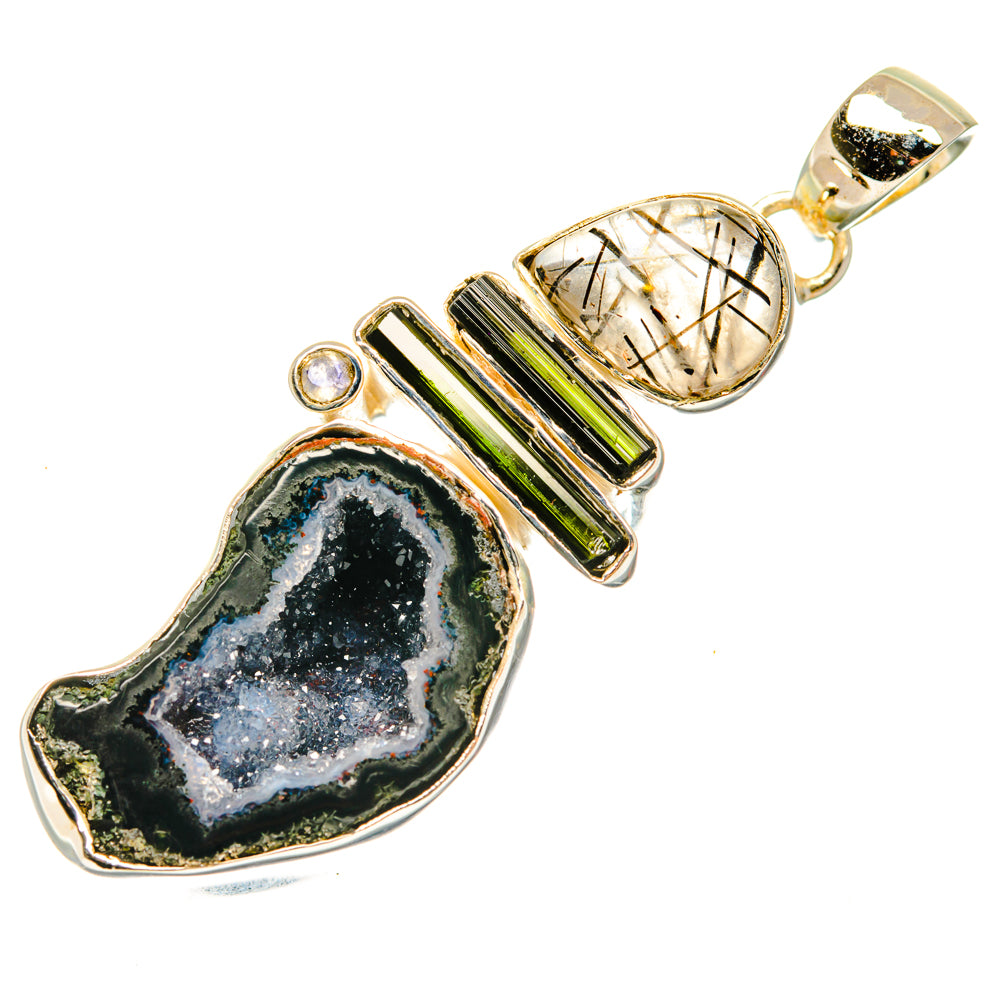Coconut Geode Slice Pendants handcrafted by Anasilvercos - PD29766 - Photo 2