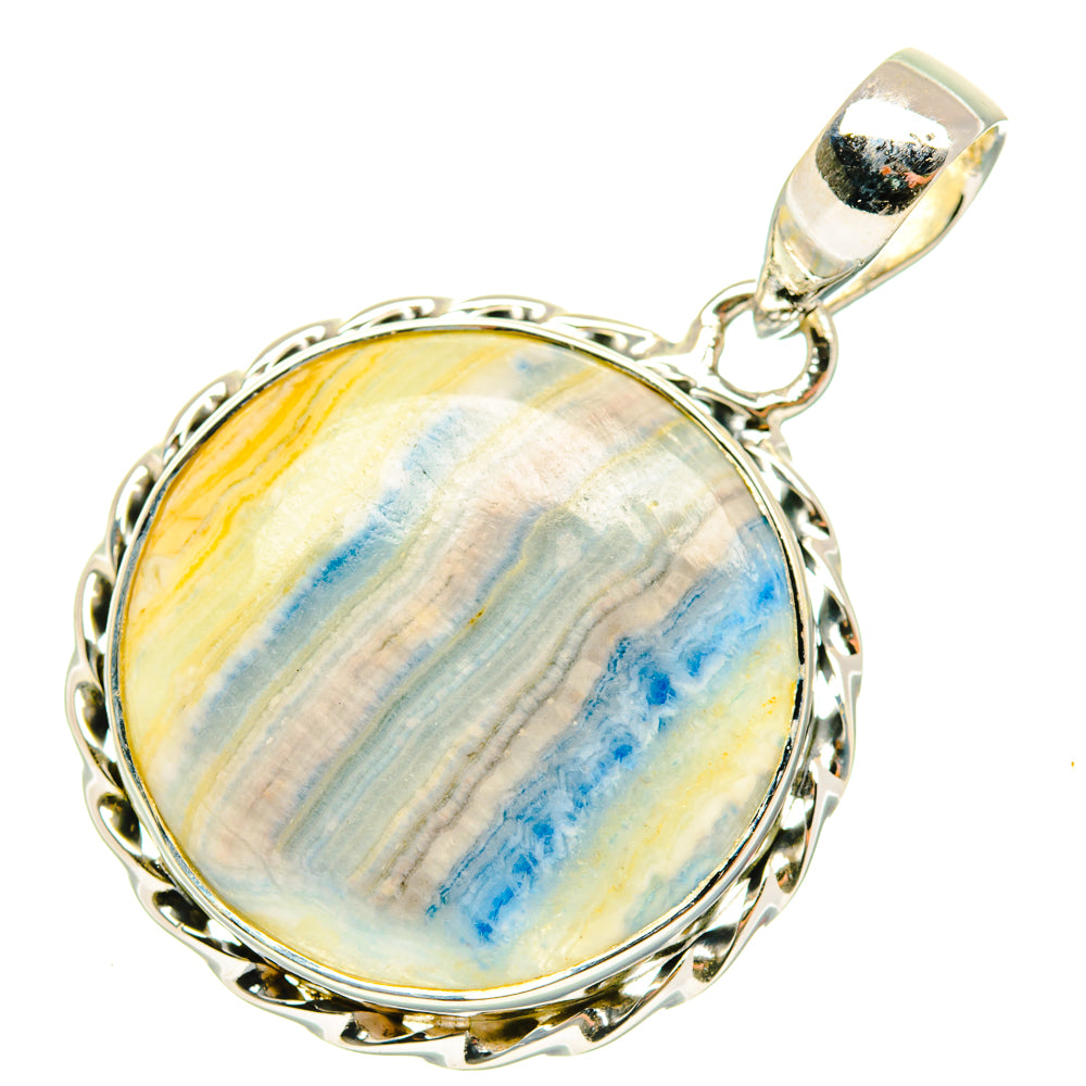 Blue Scheelite Pendants handcrafted by Anasilvercos - PD29780 - Photo 2