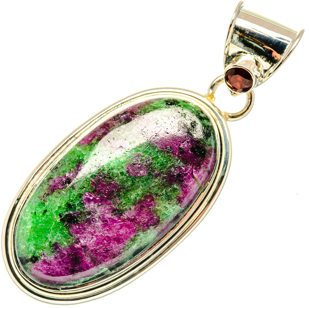 Ruby Zoisite Pendants handcrafted by Anasilvercos - PD29821 - Photo 2