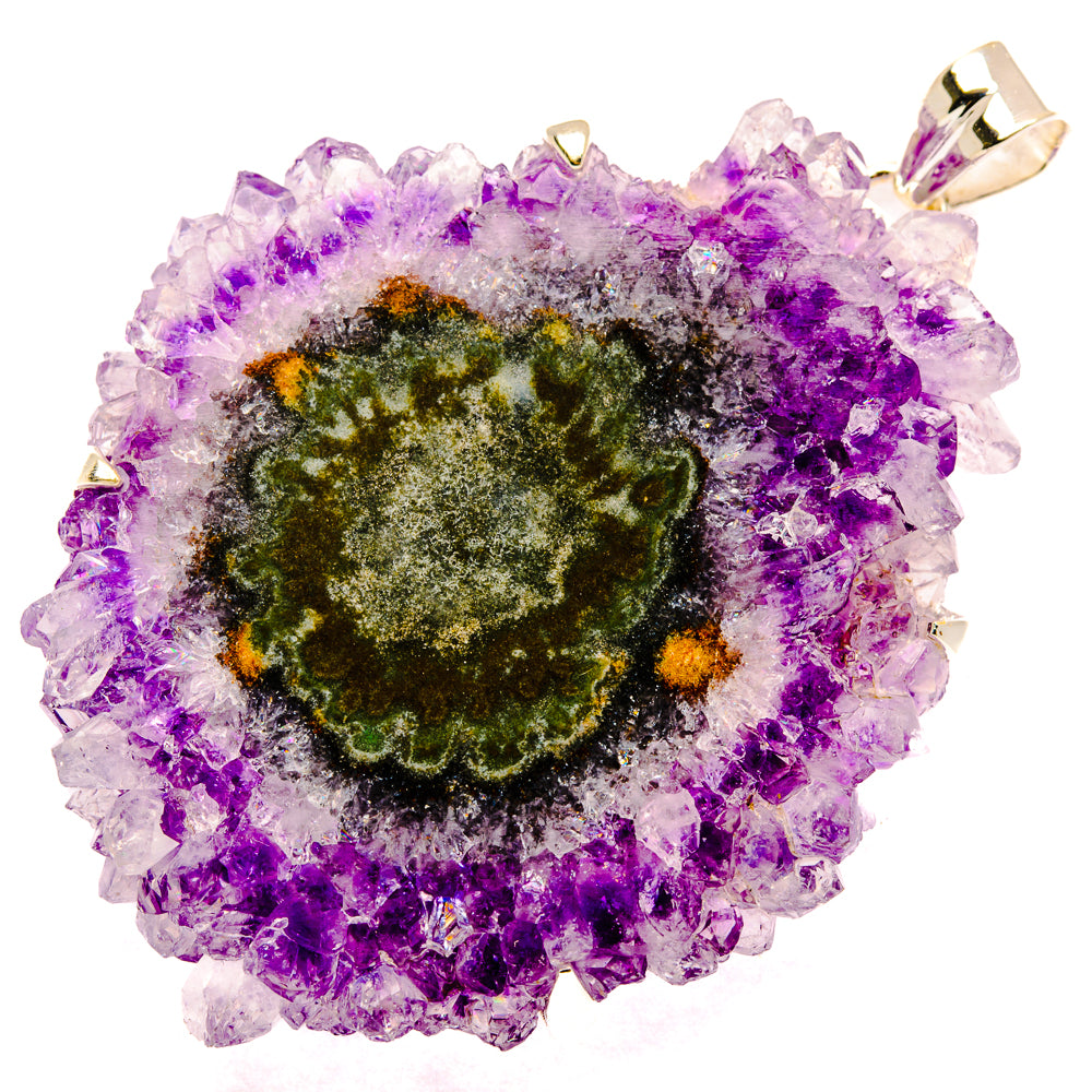 Amethyst Solar Quartz Pendants handcrafted by Anasilvercos - PD29840 - Photo 2