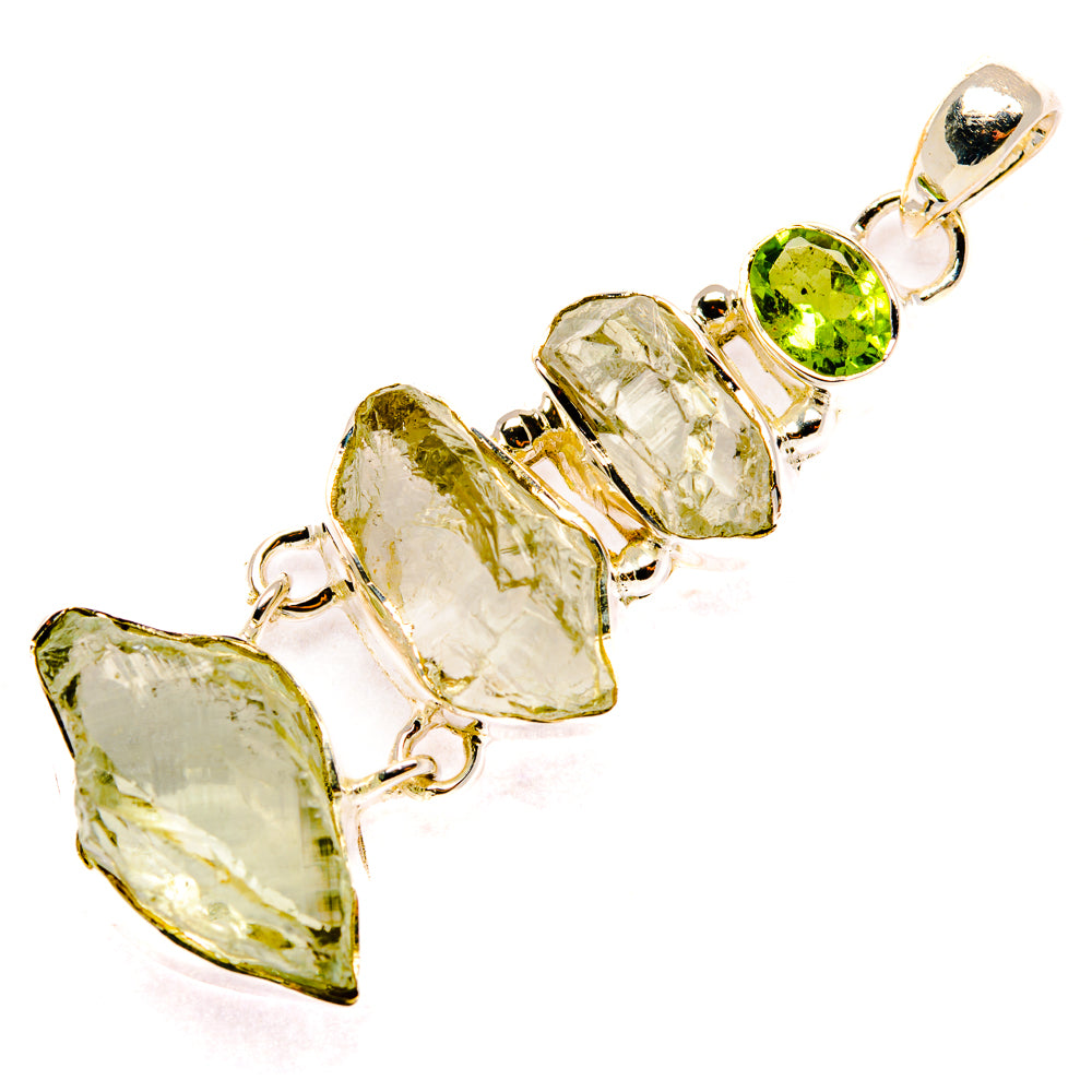 Green Amethyst Pendants handcrafted by Anasilvercos - PD29846 - Photo 2