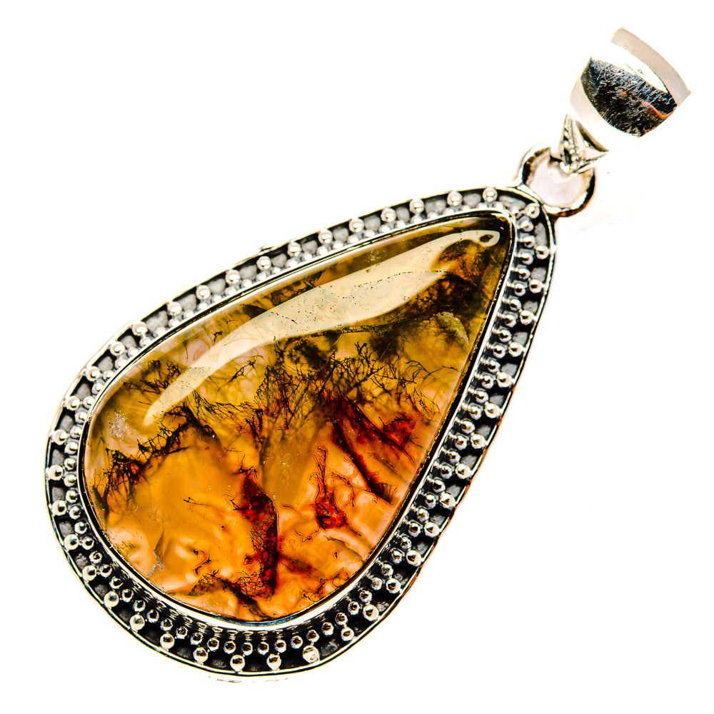 Green Moss Agate Pendants handcrafted by Anasilvercos - PD29883 - Photo 2