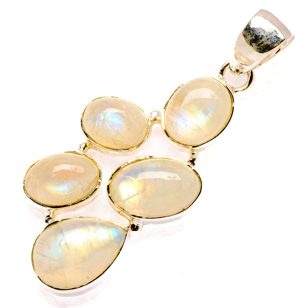 Rainbow Moonstone Pendants handcrafted by Anasilvercos - PD29893 - Photo 2