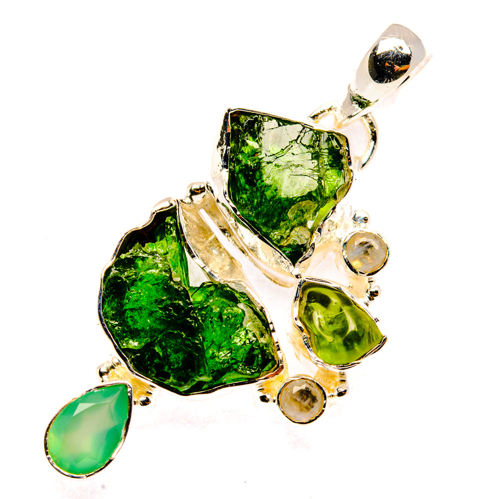Chrome Diopside Pendants handcrafted by Anasilvercos - PD29894 - Photo 2