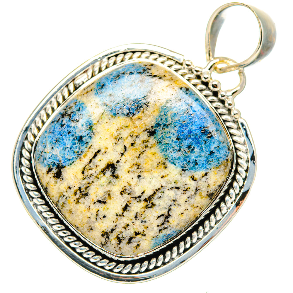 K2 Blue Azurite Pendants handcrafted by Anasilvercos - PD29921 - Photo 2