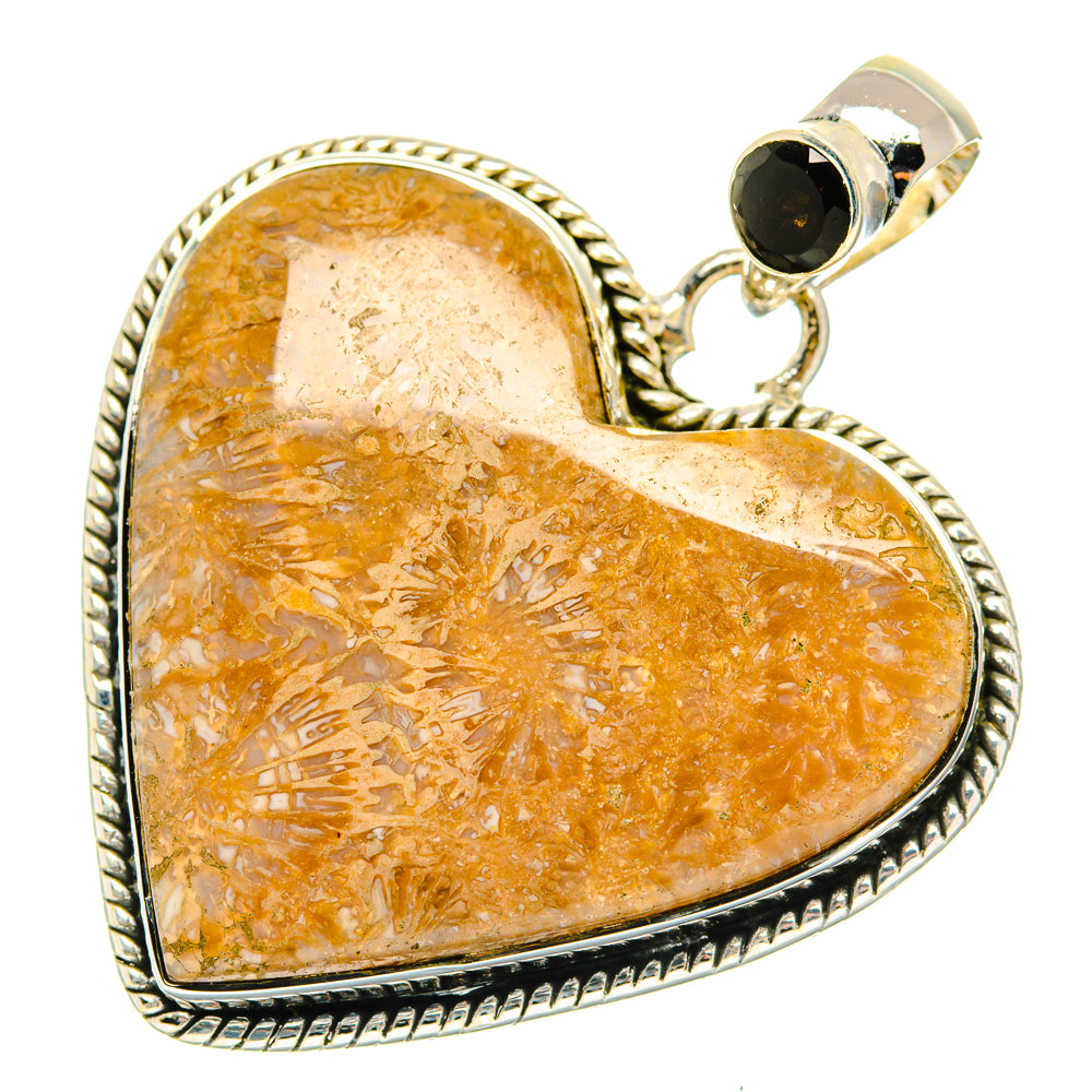 Fossil Coral Pendants handcrafted by Anasilvercos - PD29925 - Photo 2