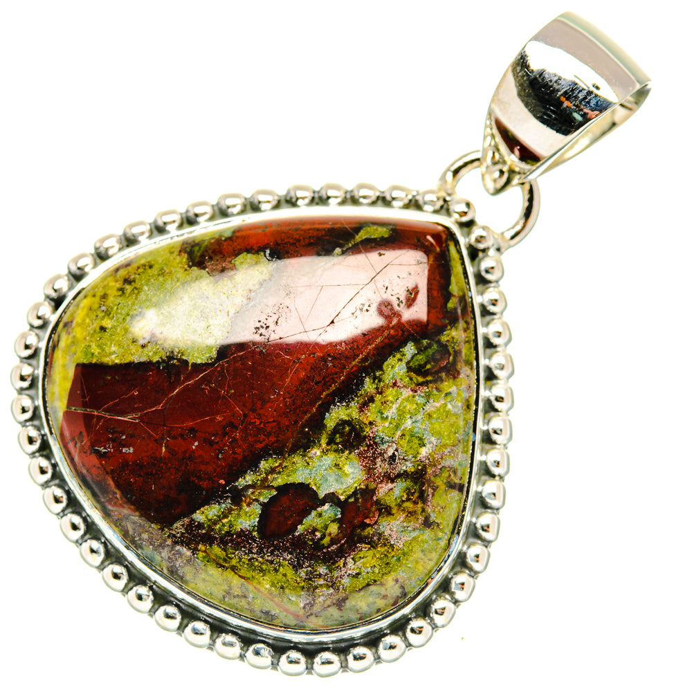 Dragon's Blood Stone Pendants handcrafted by Anasilvercos - PD29927 - Photo 2