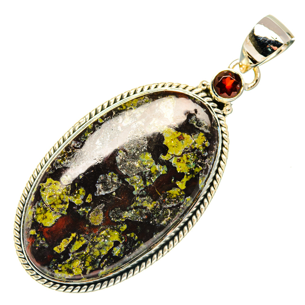 Dragon's Blood Stone Pendants handcrafted by Anasilvercos - PD29970 - Photo 2