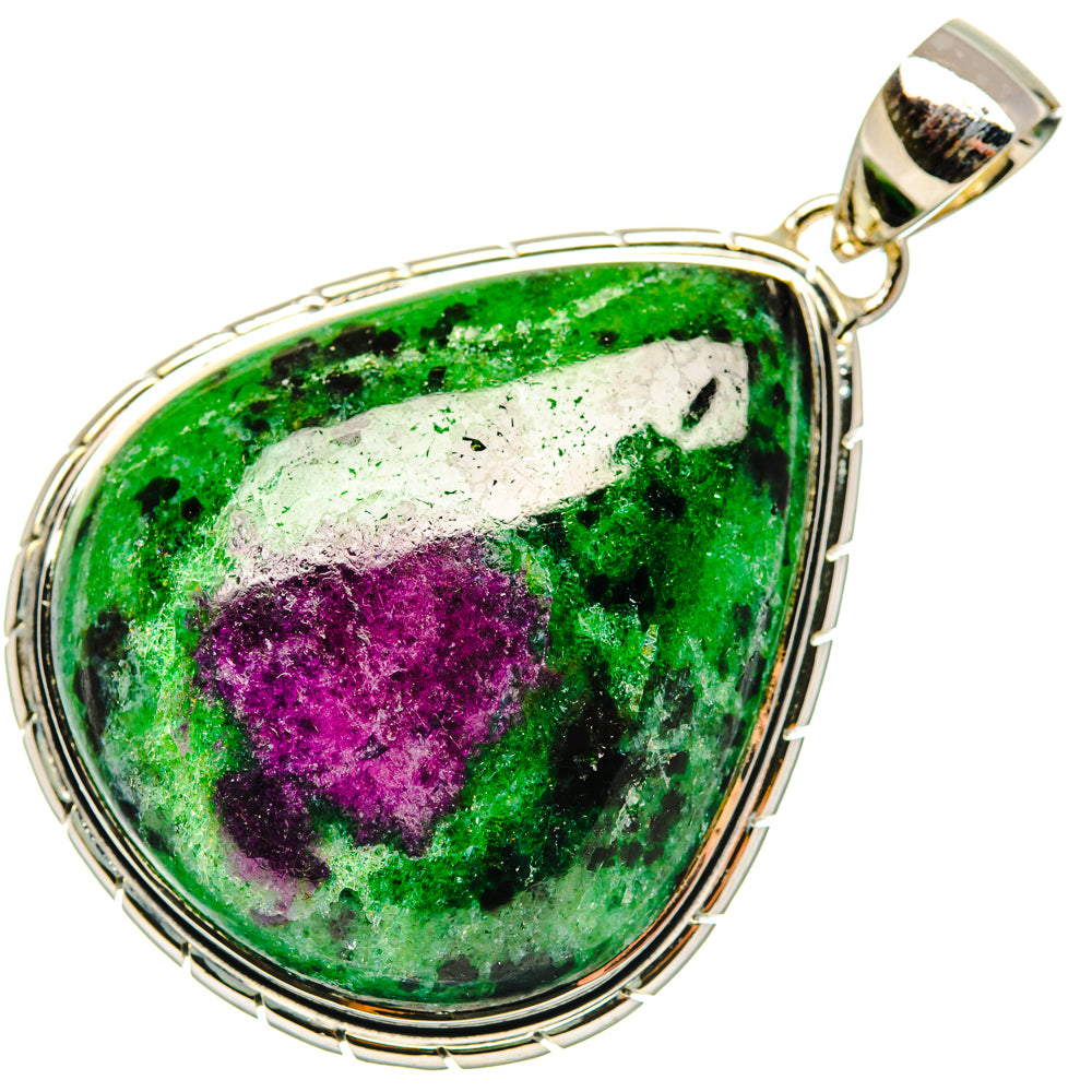 Ruby Zoisite Pendants handcrafted by Anasilvercos - PD29971 - Photo 2