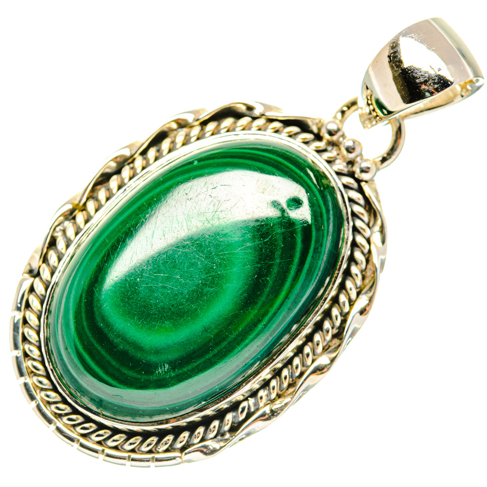 Malachite Pendants handcrafted by Anasilvercos - PD29992 - Photo 2