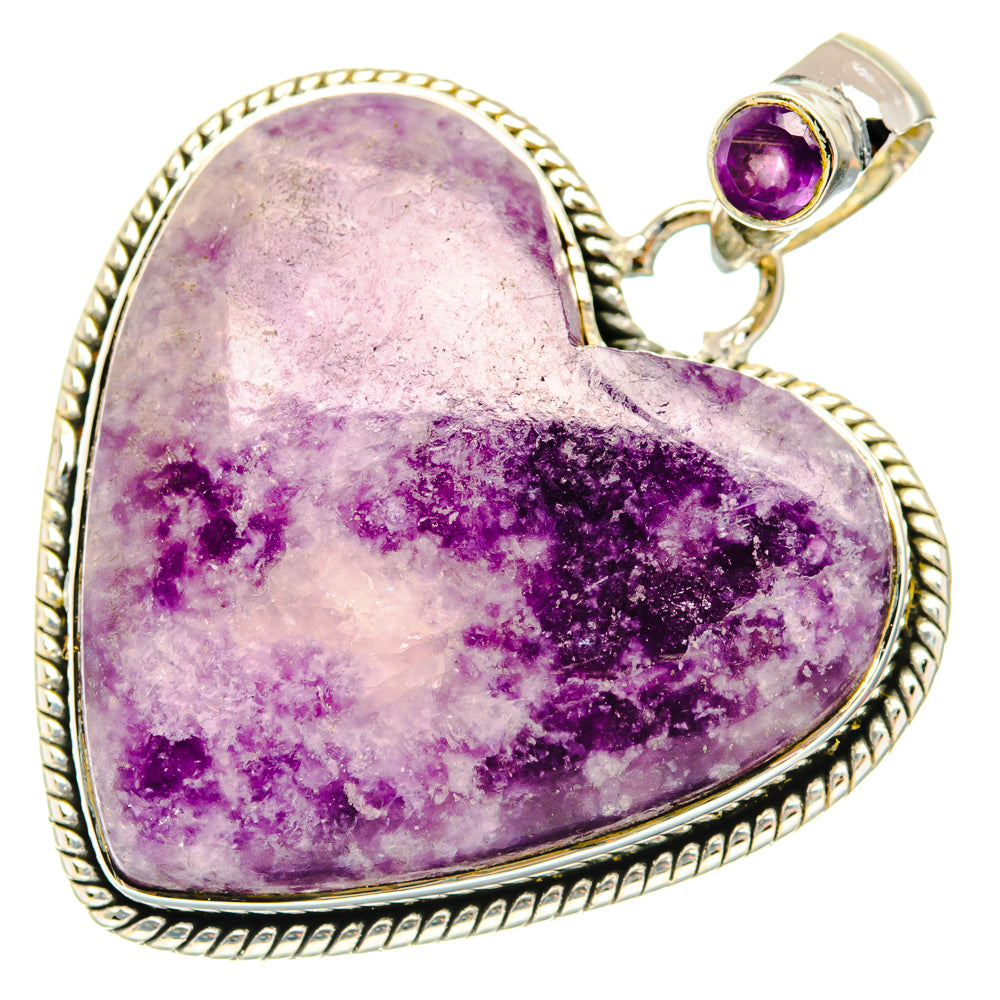 Lepidolite Pendants handcrafted by Anasilvercos - PD30003 - Photo 2