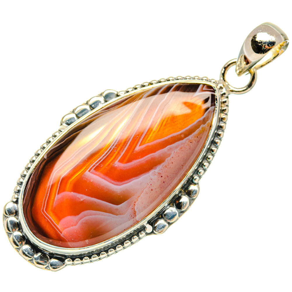 Botswana Agate Pendants handcrafted by Anasilvercos - PD30016 - Photo 2