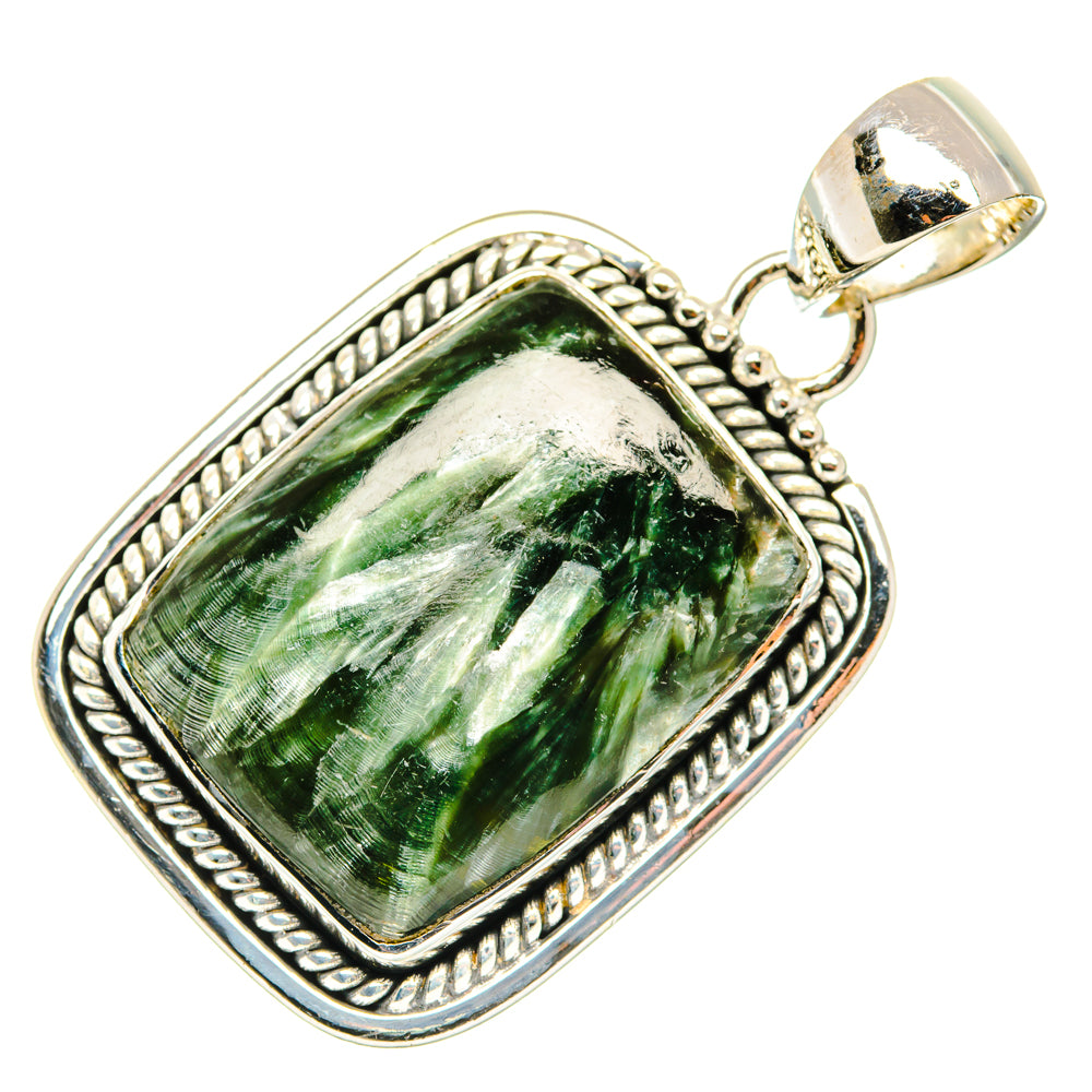 Seraphinite Pendants handcrafted by Anasilvercos - PD30017 - Photo 2