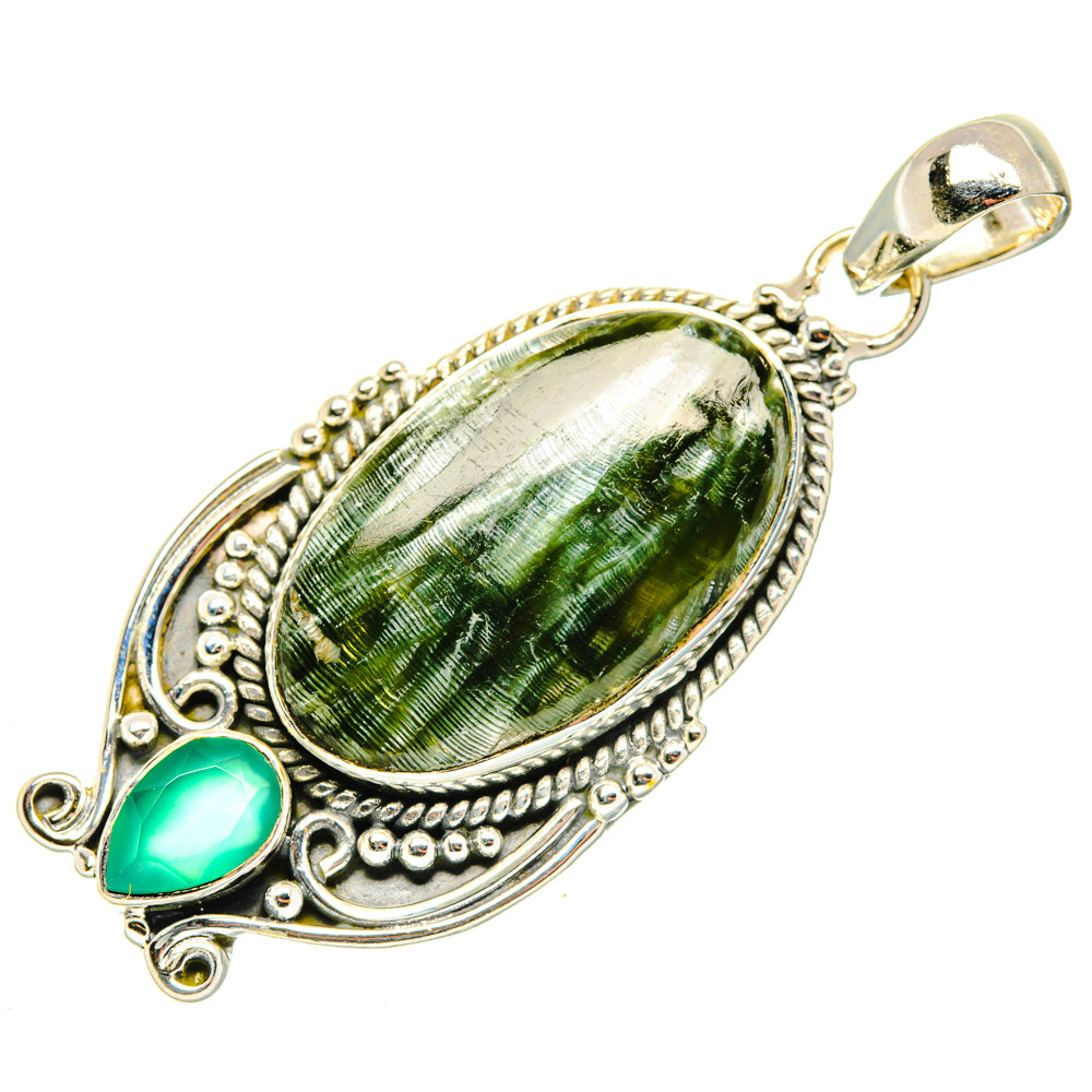 Seraphinite Pendants handcrafted by Anasilvercos - PD30020 - Photo 2