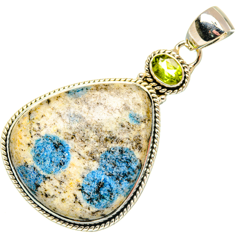 K2 Blue Azurite Pendants handcrafted by Anasilvercos - PD30022 - Photo 2