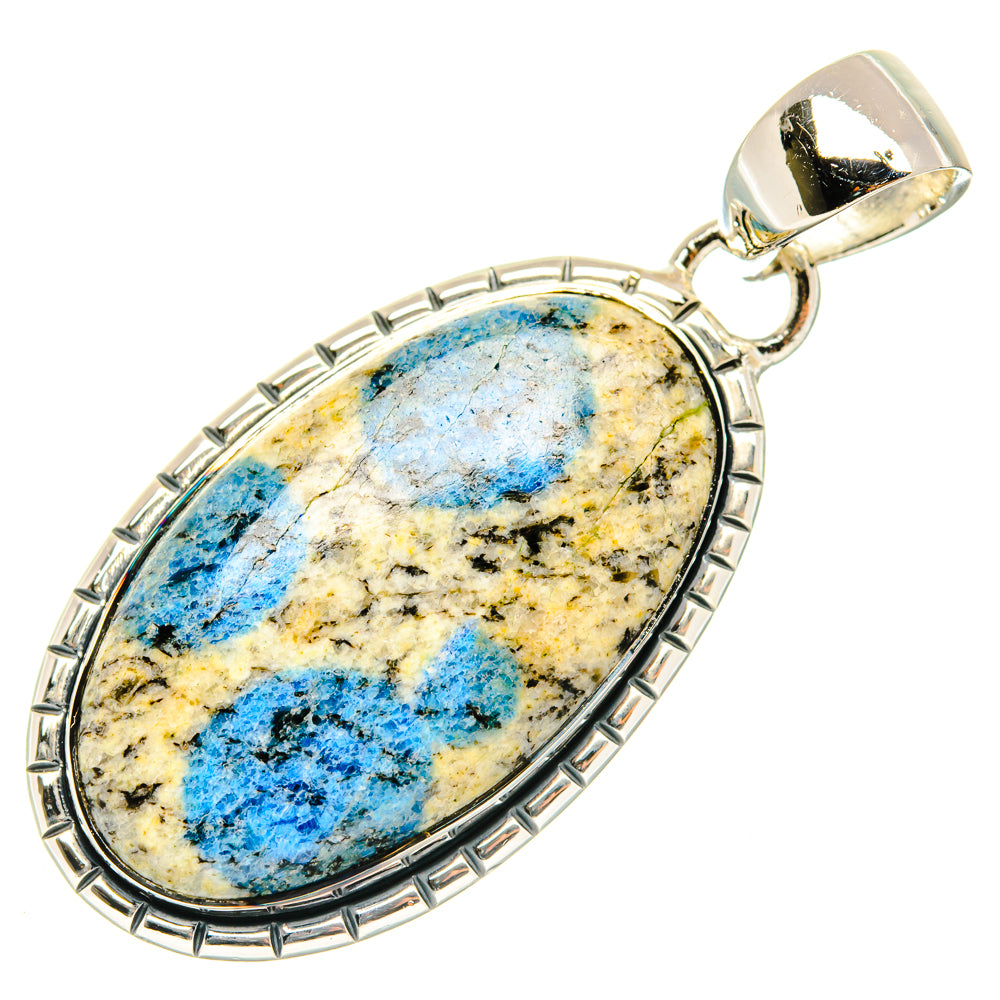 K2 Blue Azurite Pendants handcrafted by Anasilvercos - PD30038 - Photo 2