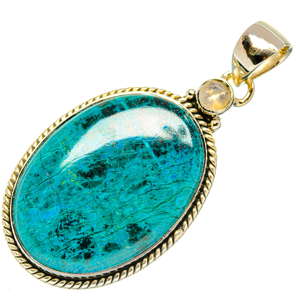 Chrysocolla Pendants handcrafted by Anasilvercos - PD30062 - Photo 2