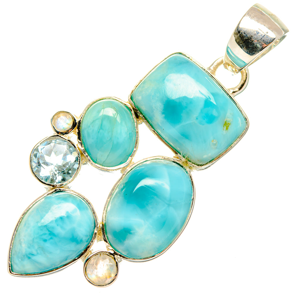 Larimar Pendants handcrafted by Anasilvercos - PD30064 - Photo 2