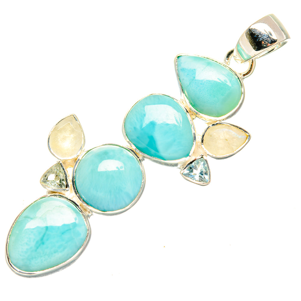 Larimar Pendants handcrafted by Anasilvercos - PD30065 - Photo 2
