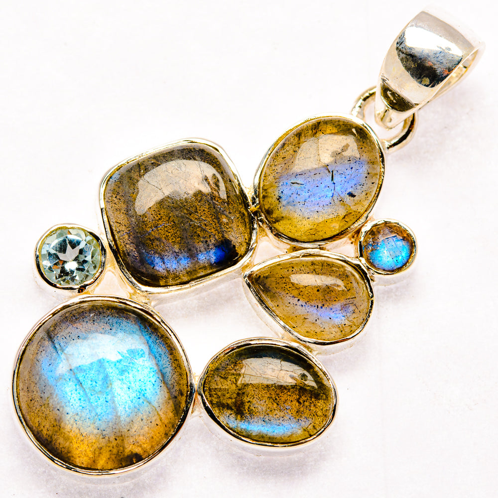 Labradorite Pendants handcrafted by Anasilvercos - PD30083 - Photo 2