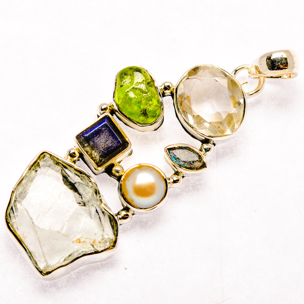 Green Amethyst Pendants handcrafted by Anasilvercos - PD30086 - Photo 2