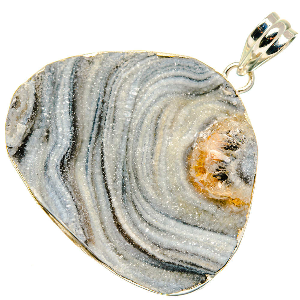 Desert Druzy Pendants handcrafted by Anasilvercos - PD30096 - Photo 2